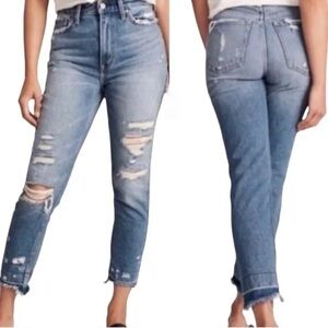 Abercrombie & Fitch High Rise Girlfriend Jeans